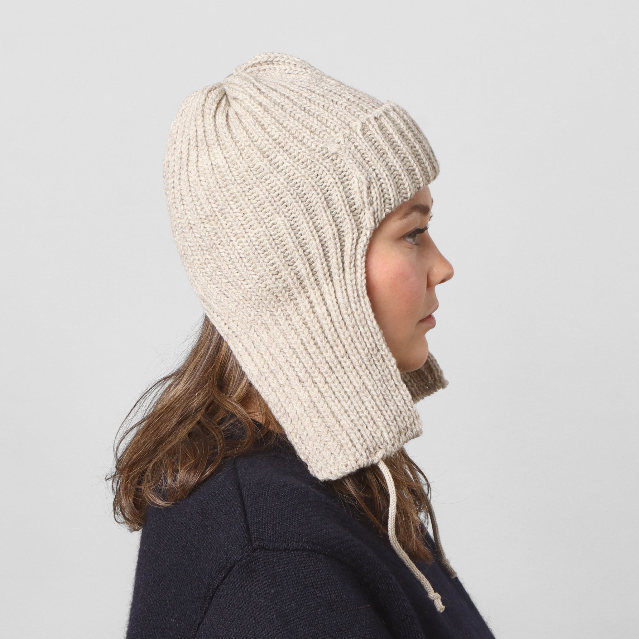 Merino Flight Cap - Natural