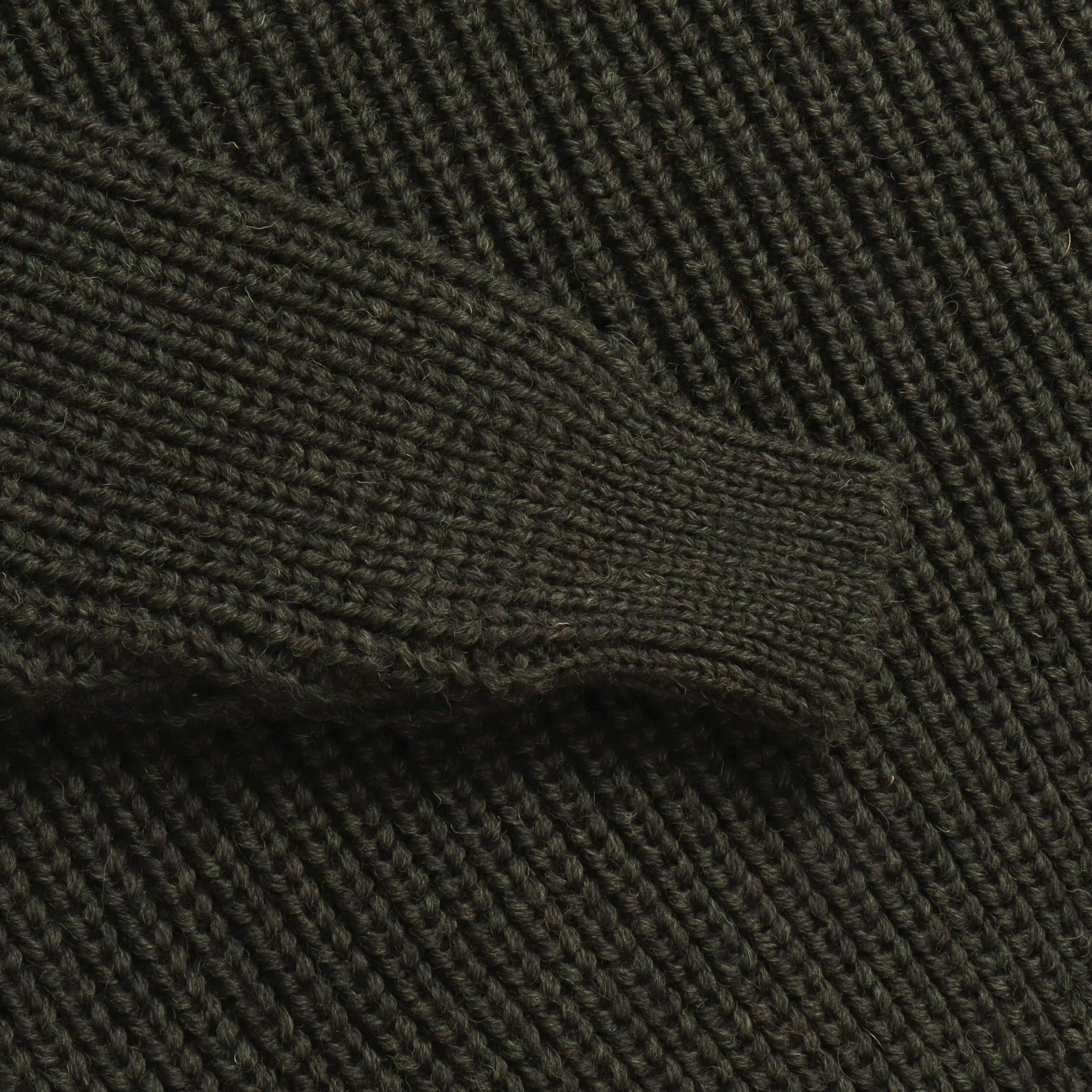 Wool Fisherman Sweater - Moss