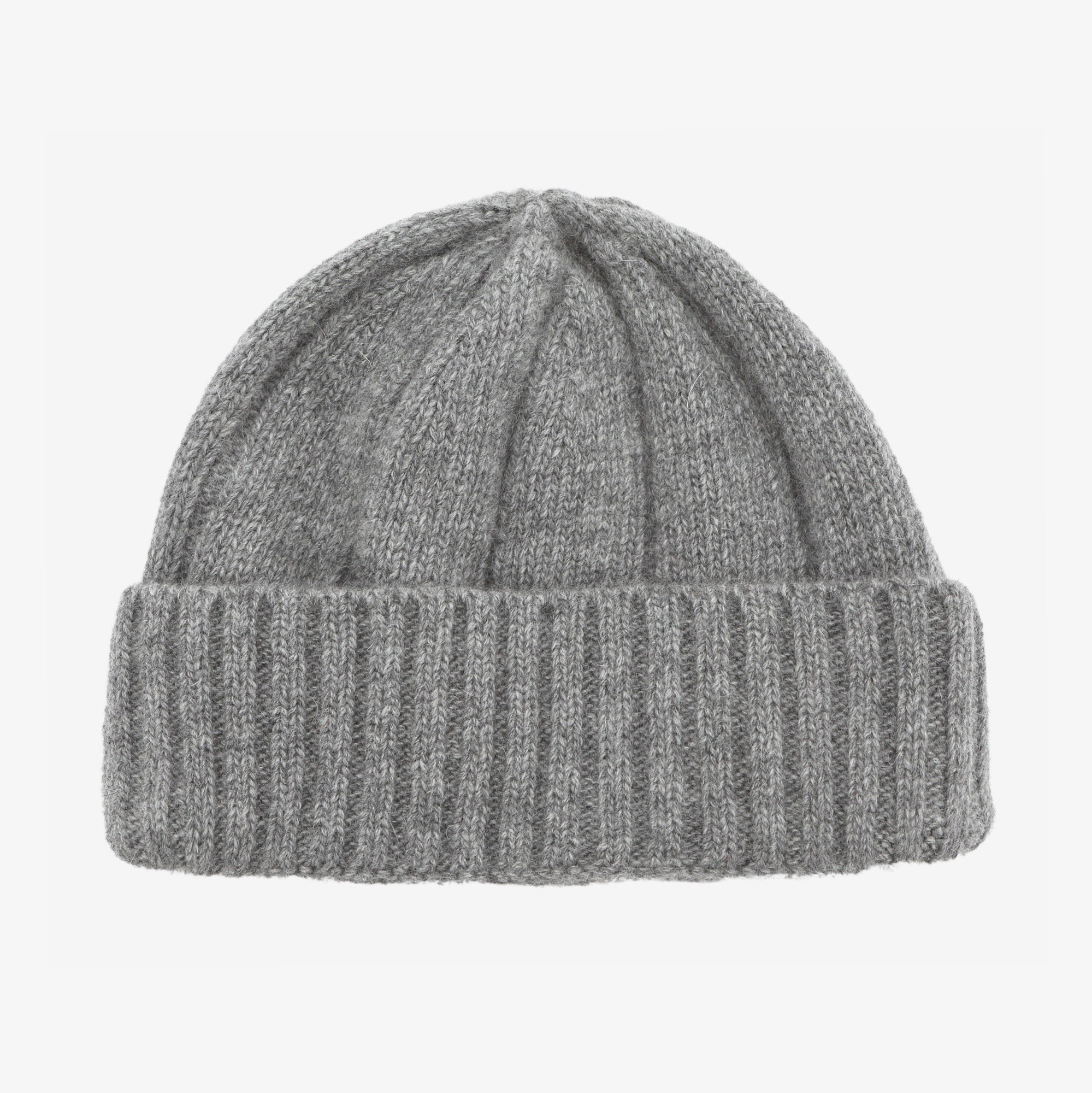 Lambswool Mix Watch Cap - Grey