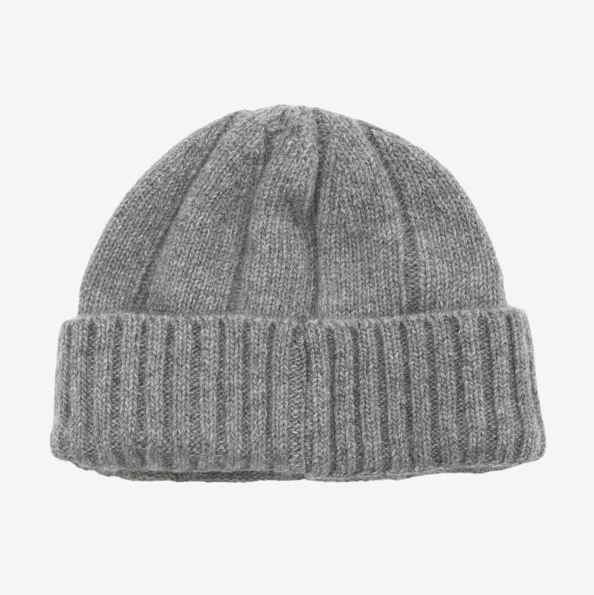 Lambswool Mix Watch Cap - Grey