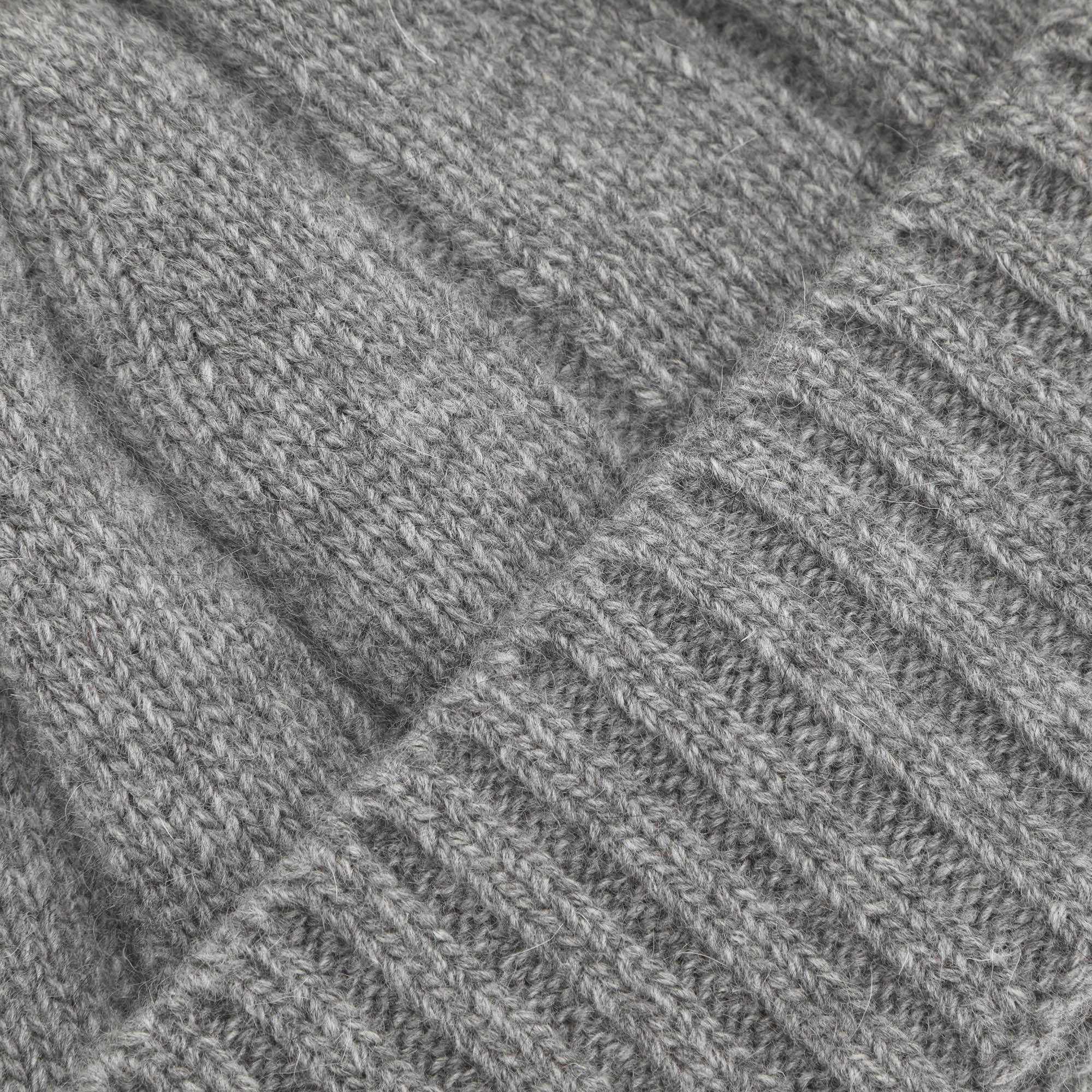 Lambswool Mix Watch Cap - Grey