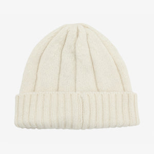Lambswool Mix Watch Cap - Ecru