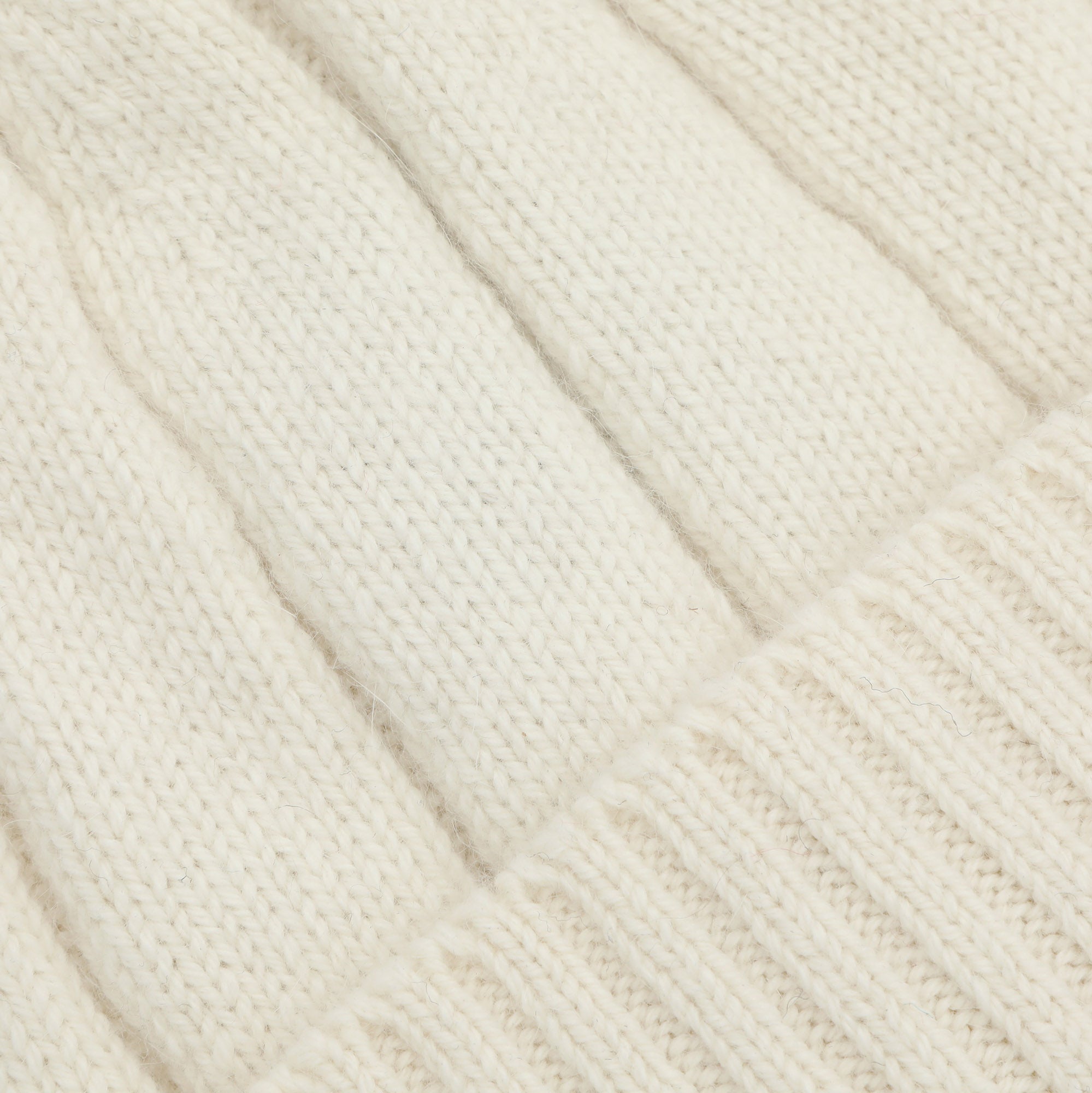Lambswool Mix Watch Cap - Ecru