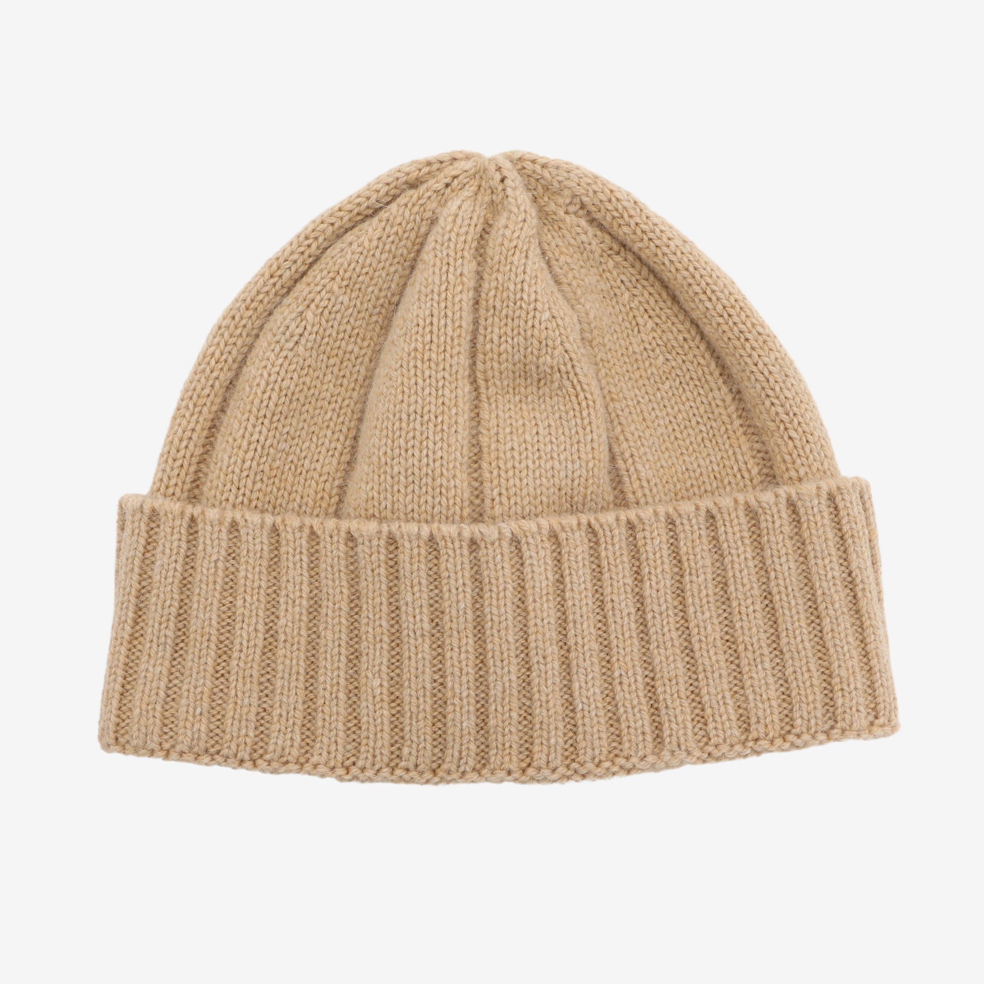 Lambswool mix Watch Cap - Sand