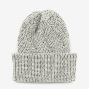 Criss Cross Bobcap - Lt Grey
